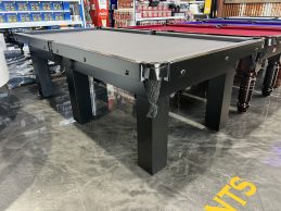 Standard Modern Black Pool Snooker Billiard Table 8ft Charcoal Felt