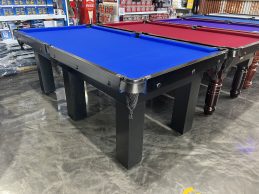 Standard Modern Black Pool Snooker Billiard Table 7ft Royal Blue Felt