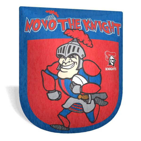 Newcastle Knights NRL Team Mascot Shaped Cushion Pillow