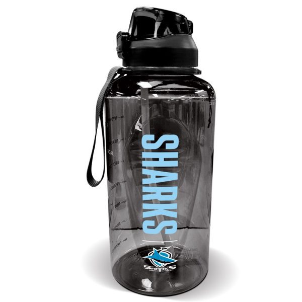 Cronulla Sharks NRL 3.70L Team Logo Tritan Water Drink Bottle