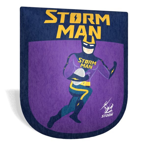 Melbourne Storm NRL Team Mascot Shaped Cushion Pillow