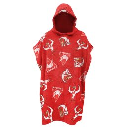 Sydney Swans AFL Youth Hooded Beach Towel