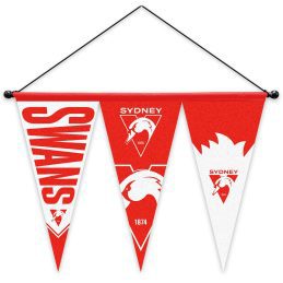 Sydney Swans AFL Felt Wall Pennant Hanger Flag Banner