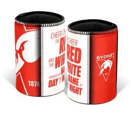 Sydney Swans AFL SONG Beer Can Bottle Cooler Stubby Holder Cosy