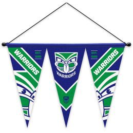 New Zealand NZ Warriors NRL Team Felt Wall Pennant Flags on Hanger