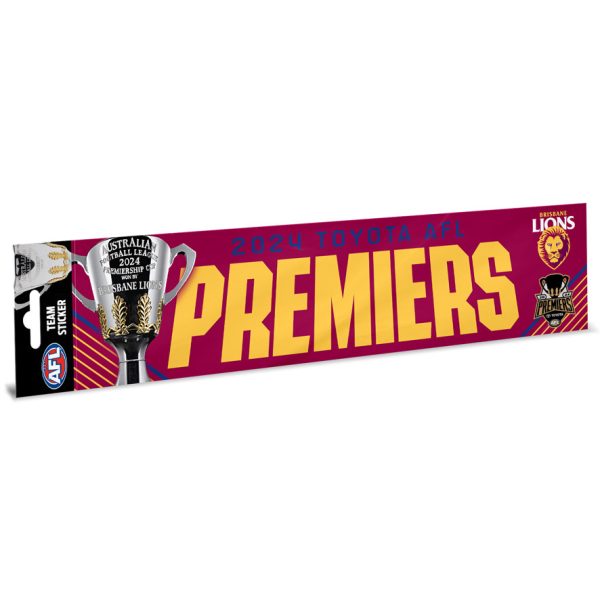 Brisbane Lions AFL 2024 Grand Final Premiers Bumper Sticker