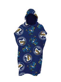 Parramatta Eels NRL Team Youth Hooded Beach Towel
