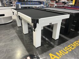 Standard Modern White Pool Snooker Billiard Table 7ft Black Felt
