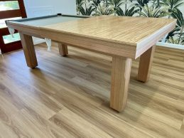NPC Pool Snooker Billiard Table 7ft Solid Tasmanian Oak with Dinning Top