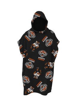 Wests Tigers NRL Team Youth Hooded Beach Towel
