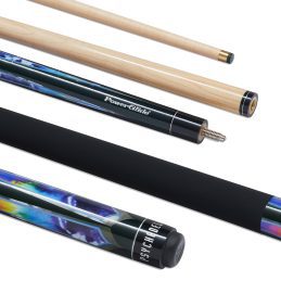 PowerGlide Psychedelic 2 Piece Maple Pool Snooker Billiard Cue