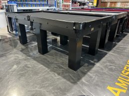 Standard Modern Black Pool Snooker Billiard Table 7ft Black Felt