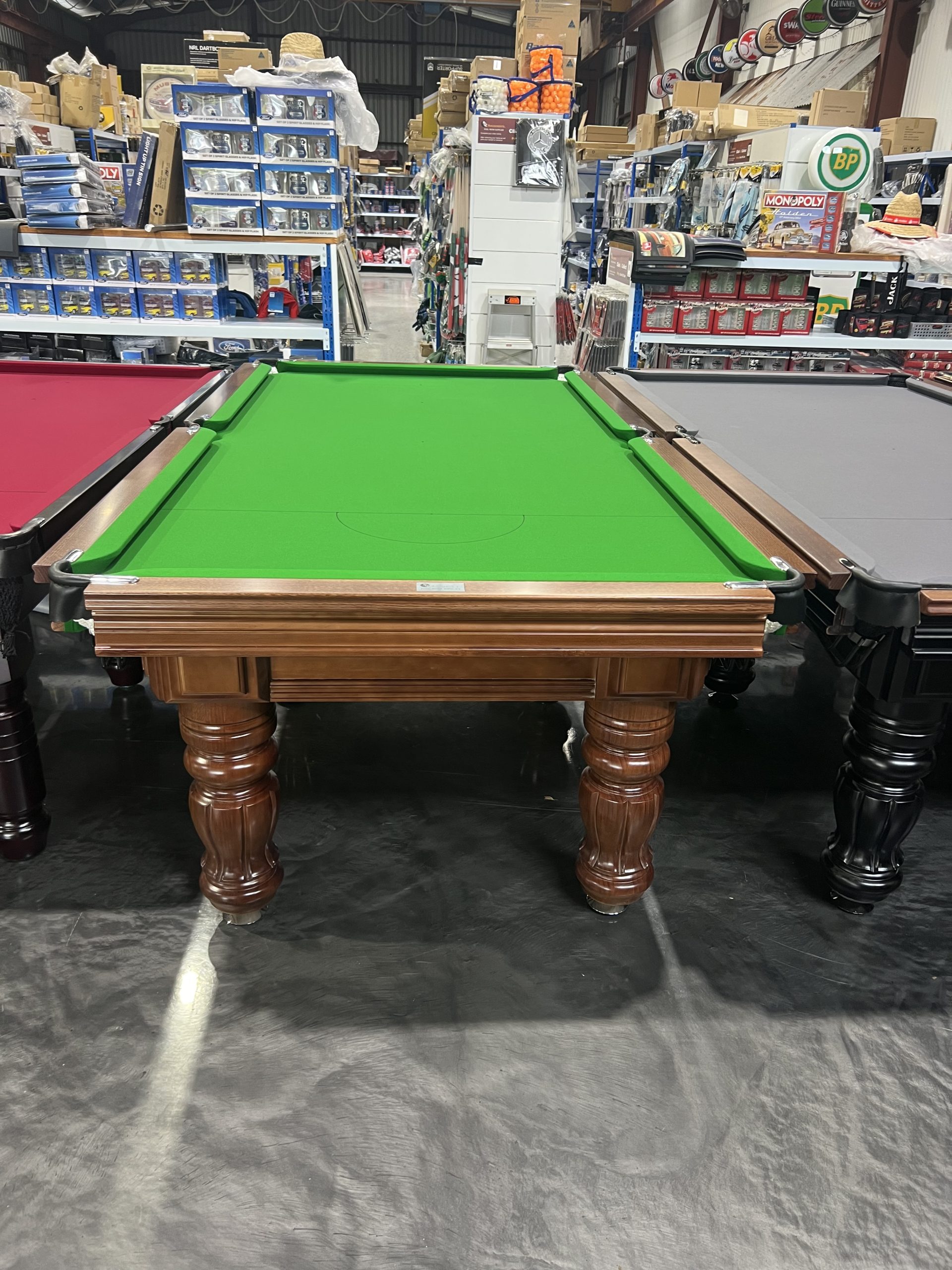 NPC Pool Table 8ft Royal DELUXE Light Walnut and Chrome 2 NPC Pool Table 8ft Royal DELUXE Light Walnut and Chrome - Image 2