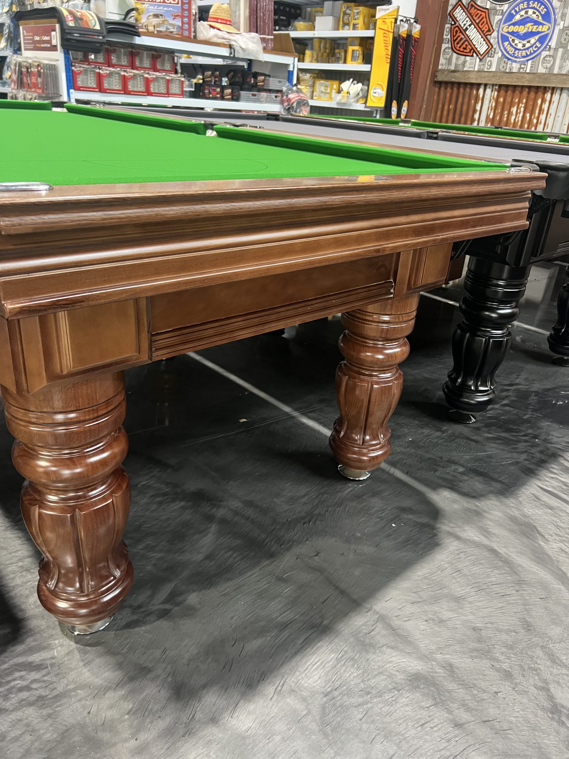 NPC Pool Table 8ft Royal DELUXE Light Walnut and Chrome 3 NPC Pool Table 8ft Royal DELUXE Light Walnut and Chrome - Image 3