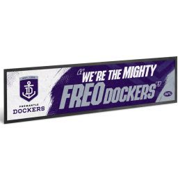 Fremantle Dockers AFL Team Song Bar Mat Runner