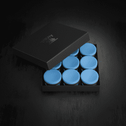 TAOM V10 Pool Snooker Billiard Cue Chalk 9 x Blocks BLUE