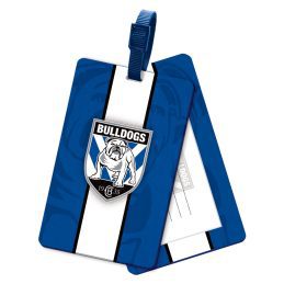 Canterbury Bulldogs NRL Kids Rubber Luggage Tag