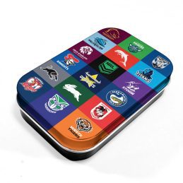 NRL ALL Teams Logo Tin Storage Box
