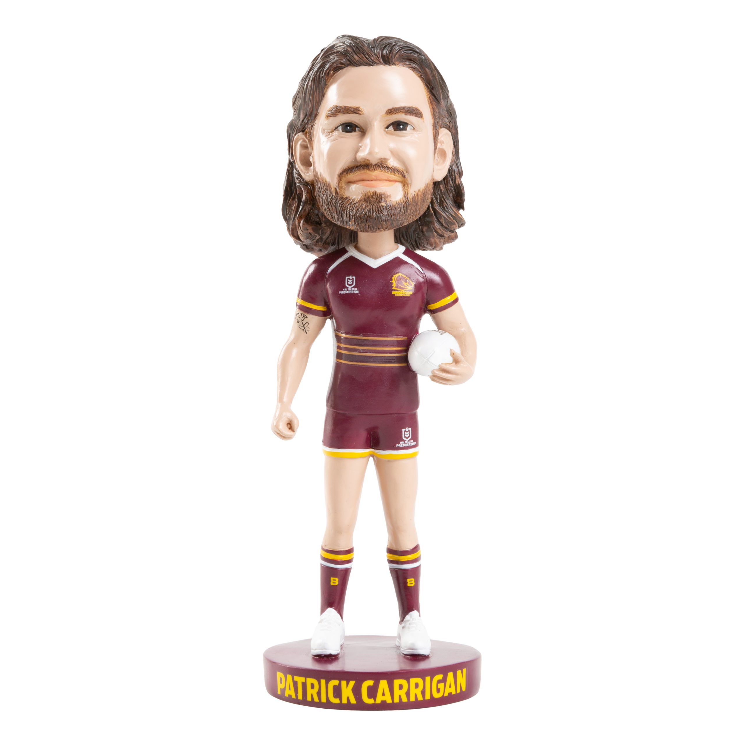 Brisbane Broncos Patrick Carrigan NRL Bobblehead Collectible Statue 1 Brisbane Broncos Patrick Carrigan NRL Bobblehead Collectible Statue