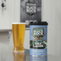 Black Rock Dry Lager Beerkit 1.7kg Home Brew Beer Extract Tin - Crisp Dry Lager Kit