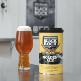 Black Rock Golden Ale Beerkit 1.7kg Home Brew Beer Extract Tin - Easy Golden Ale Kit