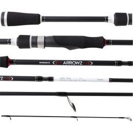 Atomic Arrowz Carbon Fishing Rod Travel Spin 7ft 4 Piece 6 - 12lb Pound