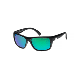 MAKO APEX 9601 Matte Black Frame Rose HD Glass Lens Green Mirror Sunglasses