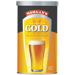 Morgan's Australian Gold 1.7kg Home Brew Beer Extract Tin - Easy Drinking Gold Beer Kit