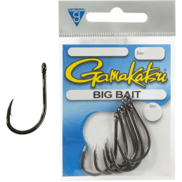 Gamakatsu Big Bait Fishing Hooks Size 1/0 to 10/0