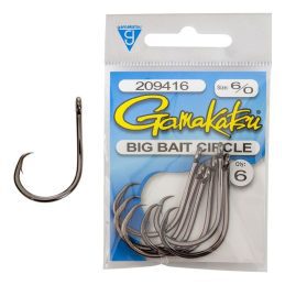 Gamakatsu Big Bait Circle Fishing Hooks Pre Pack Sizes 2/0 to 8/0