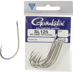 Gamakatsu SL12S Big Game Fishing Hooks Pre Pack Sizes 2 to 10/0