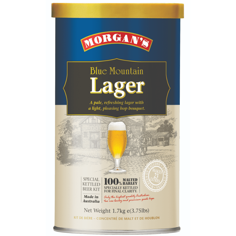 Morgan's Premium Blue Mountain Lager Homebrew Beer Brewing Extract