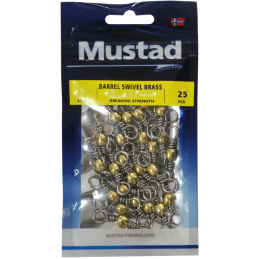 Mustad Brass Barrel Swivel Bulk Pack Fishing Terminal Tackle Size 12 to 1