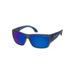 MAKO COVERT 9596 Matte Blue Trans Brown HDIR Glass Lens Blue Mirror Sunglasses