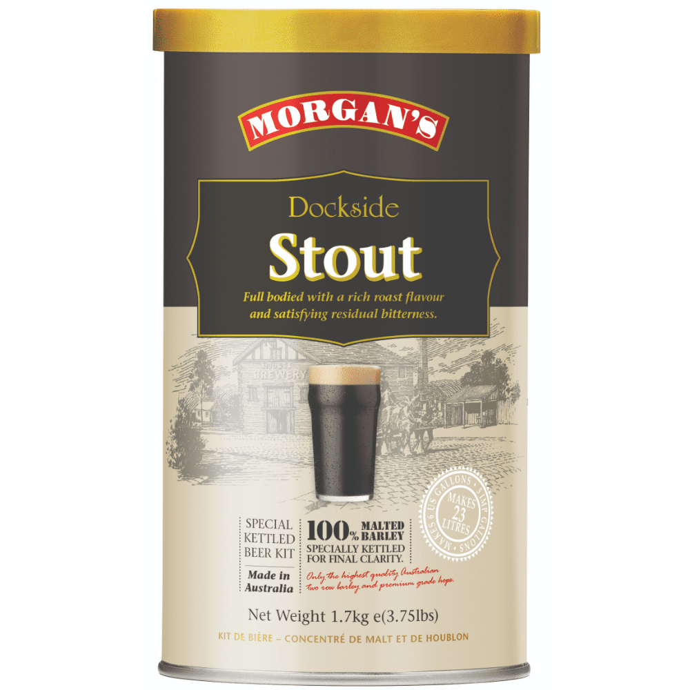 Morgan's Premium Dockside Stout Homebrew Beer Brewing Extract