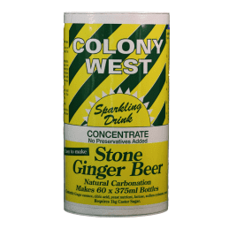 Colony West Ginger Beer 1kg Home Brew Extract Tin - Alcoholic or Non Alcoholic Ginger Beer Kit