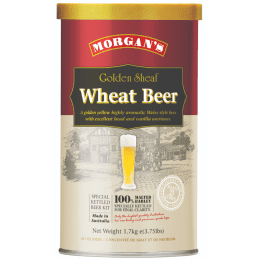 Morgan's Premium Golden Sheaf Wheat 1.7kg Home Brew Beer Extract Tin - Weiss Style Wheat Beer Kit