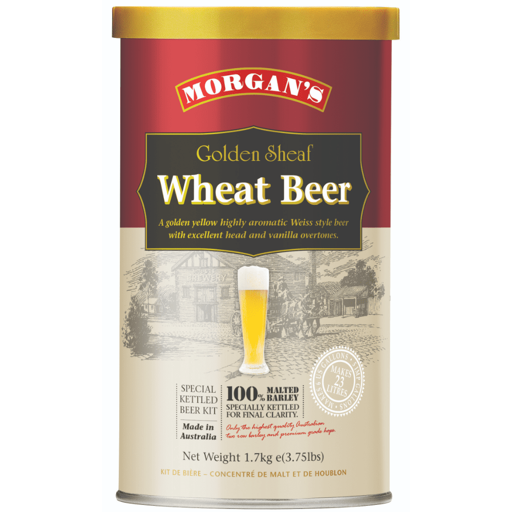 Morgan's Premium Golden Sheaf Wheat Homebrew Beer Brewing Extract