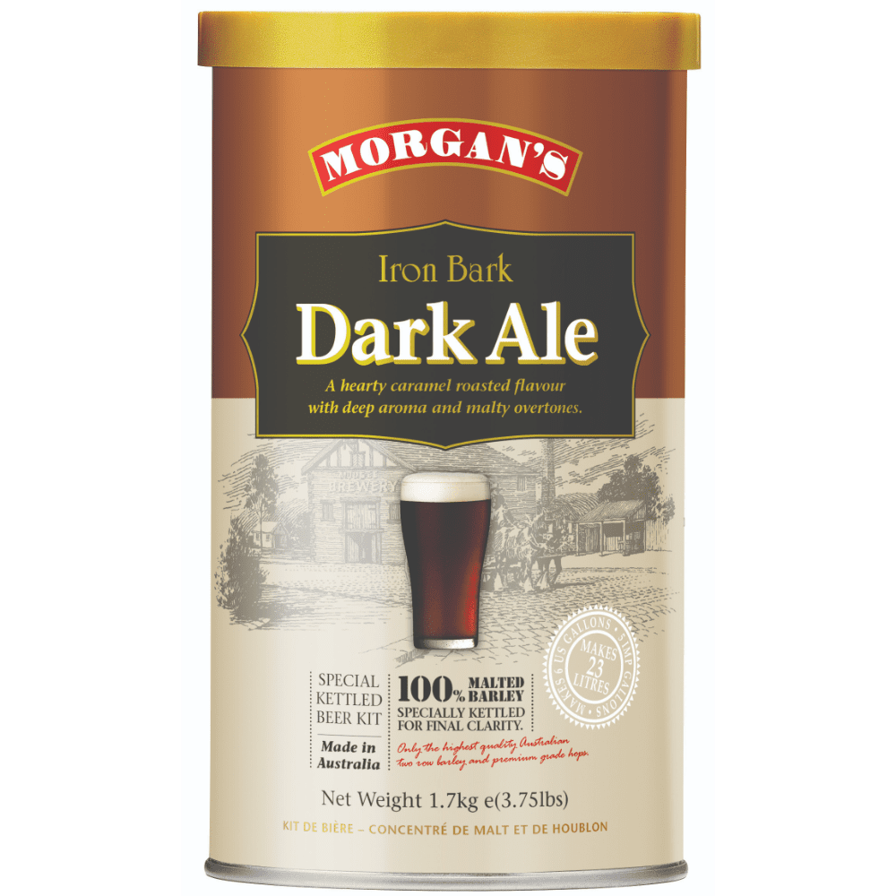 Morgan's Premium Ironbark Dark Ale Homebrew Beer Brewing Extract