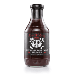Loot N' Booty Sweet Heat BBQ Sauce Bottle 17oz Barbecue