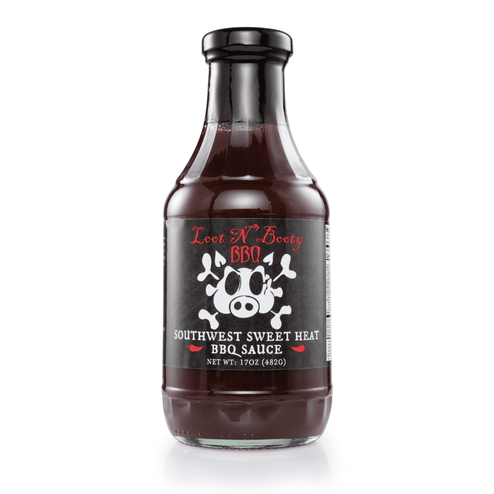 Loot N' Booty Sweet Heat BBQ Sauce Bottle 17oz Barbecue 1 Loot N' Booty Sweet Heat BBQ Sauce Bottle 17oz Barbecue