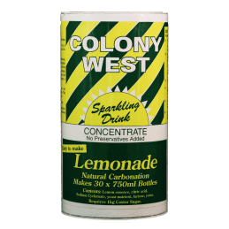Colony West Lemonade 1kg Home Brew Extract Tin - Alcoholic or Non Alcoholic Lemonade Kit