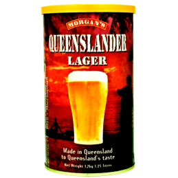 Morgan's Queenslander Lager 1.7kg Home Brew Beer Extract Tin - Clean Queensland Lager Kit