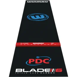 WINMAU Darts Pro Zone Precision PVC Dart Board Mat with Integrated Oche