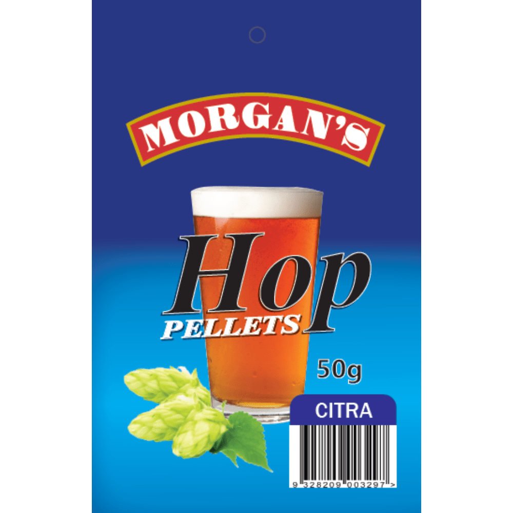Morgan's Hop Pellets Citra Homebrewing Beer Brewing 50g Pack
