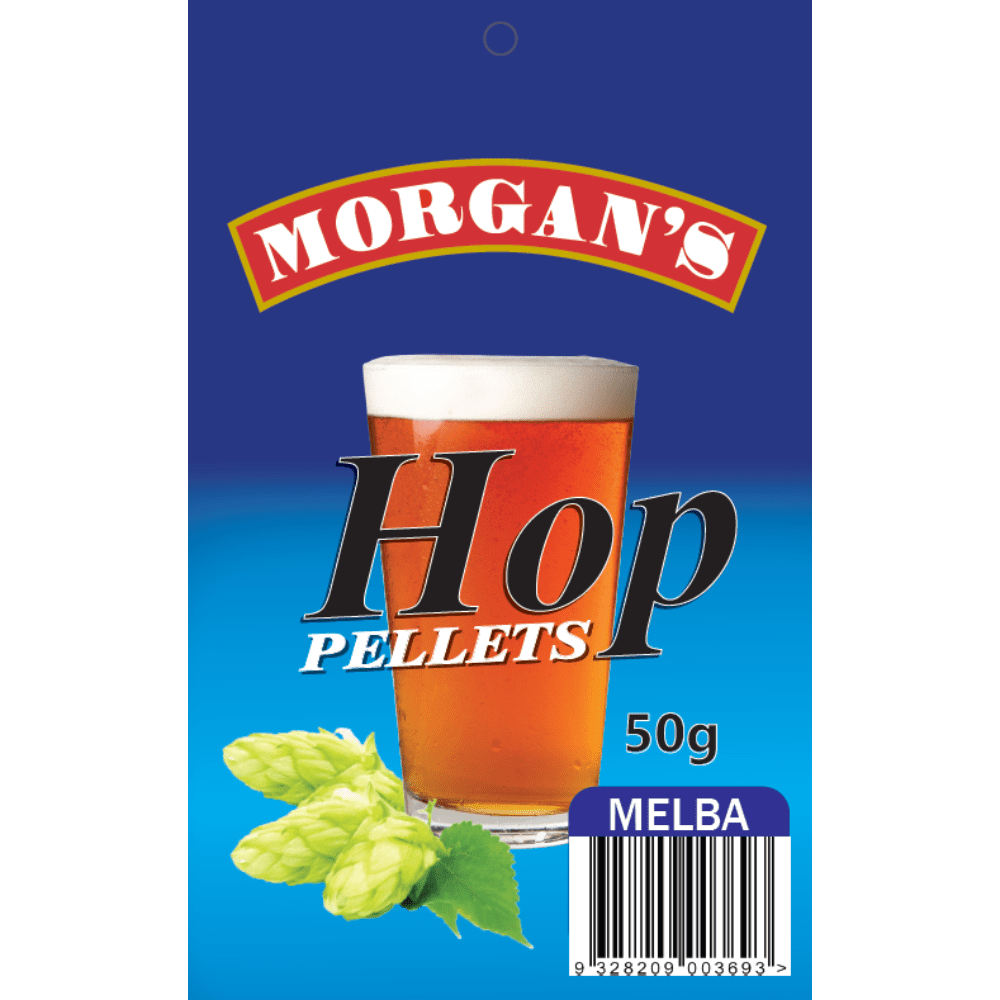 Morgan's Hop Pellets Melba Homebrewing Beer Brewing 50g Pack 1 Morgan's Hop Pellets Melba Homebrewing Beer Brewing 50g Pack