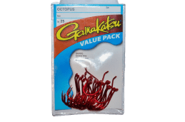 Gamakatsu Octopus Red Fishing Hooks 25 Pack Sizes 14 to 7/0