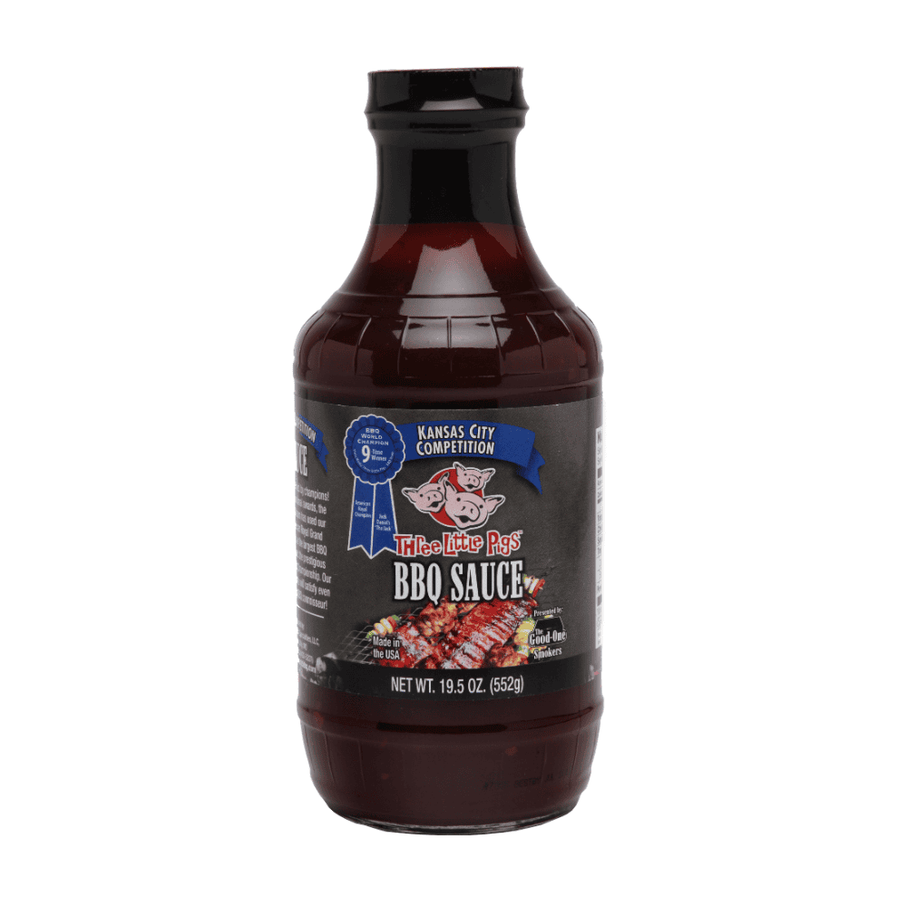 Three Little Pigs Kansas City Competition BBQ Sauce 19.5oz - Premium Competition Glaze for Ribs, Pork, Chicken & Burnt Ends 1 Three Little Pigs Kansas City Competition BBQ Sauce 19.5oz - Premium Competition Glaze for Ribs, Pork, Chicken & Burnt Ends