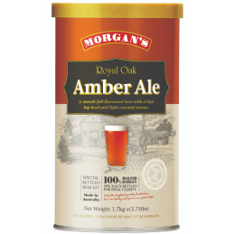 Morgan's Premium Royal Oak Amber Ale 1.7kg Home Brew Beer Extract Tin - English Style Amber Beer Kit