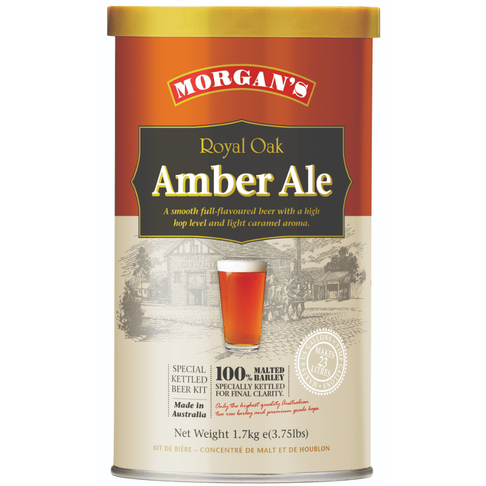 Morgan's Premium Royal Oak Amber Ale Homebrew Beer Brewing Extract